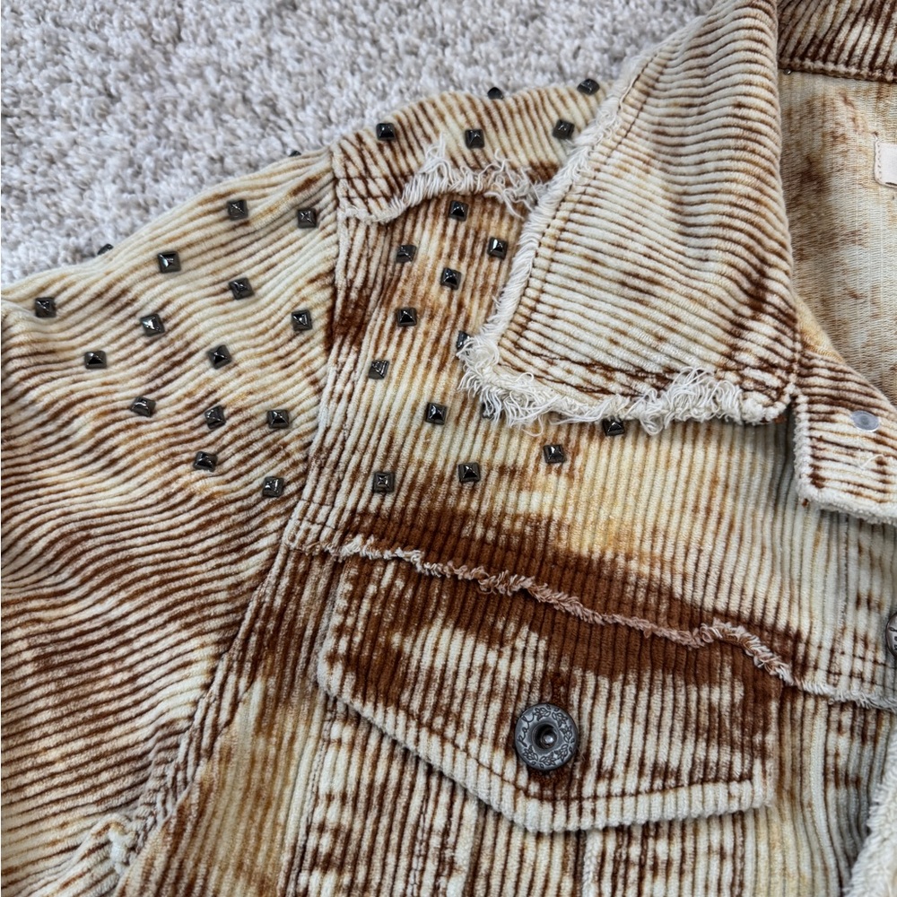 POL Studded Distressed Corduroy Jacket – Size Small - Picture 4 of 16